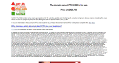 Desktop Screenshot of cptc.com