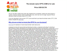 Tablet Screenshot of cptc.com